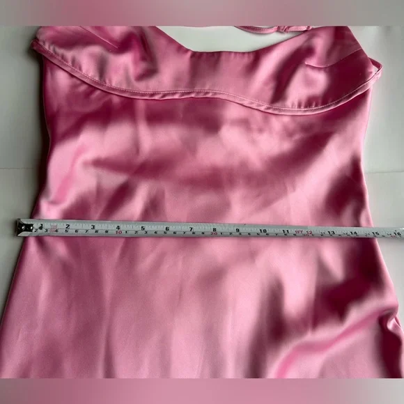 Zara Viral Slip Dress Out Pink Long Gown bloggers favourite - Picture 13 of 16